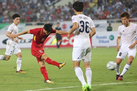 U22 Việt Nam 0-0 ngôi sao K-League phút 38
