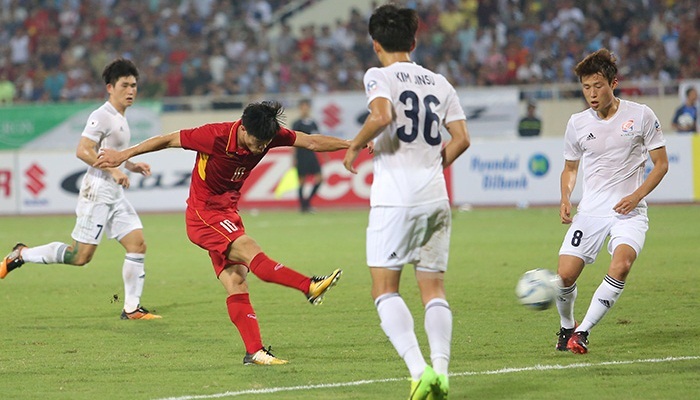 U22 Việt Nam 0-0 ngôi sao K-League phút 38