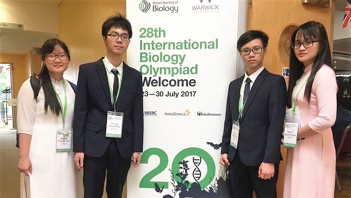 Việt Nam đoạt 1 HCV, 2 HCB Olympic Sinh học quốc tế 2017
