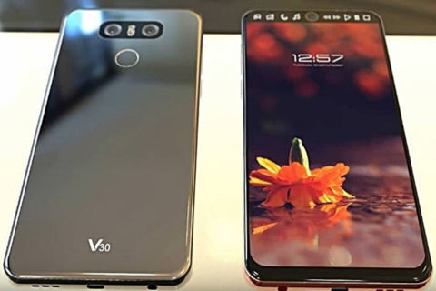 LG V30 lộ mặt lưng kim loại sáng bóng, camera f/1.6