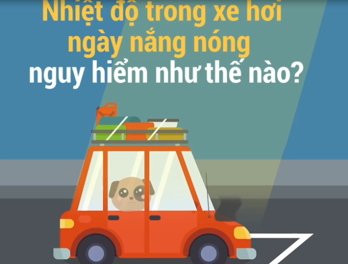 Nhiệt độ trong ôtô ngày nắng nóng nguy hiểm như thế nào?