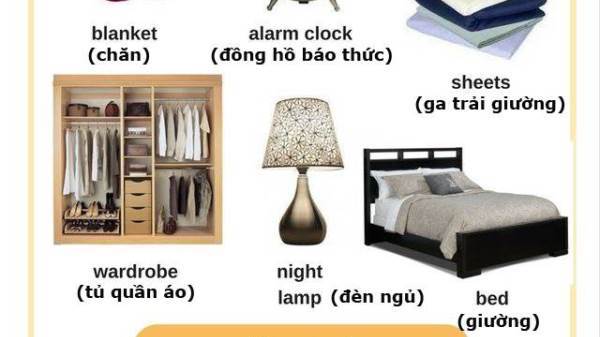 Từ vựng tiếng Anh về vật dụng trong phòng ngủ