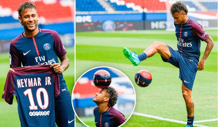 Neymar ra mắt siêu hoành tráng ở Paris