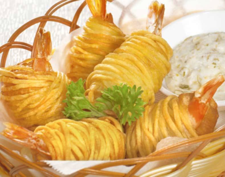 Tôm cuộn khoai tây chiên- sự lựa chọn thông minh cho bữa cơm cuối tuần