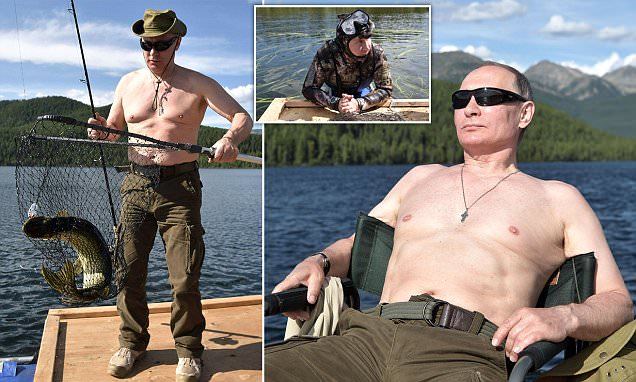 Xem Putin săn cá dưới đáy hồ