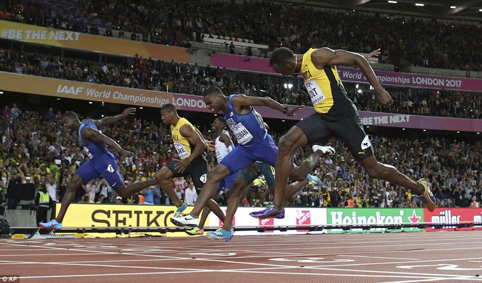 Usain Bolt bị phế ngôi ở giải điền kinh vô địch thế giới 2017