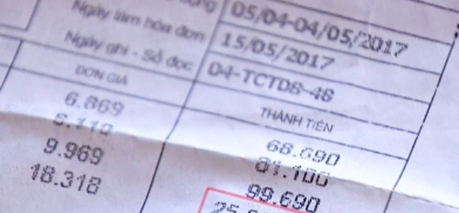 Hà Nội: Tiền nước sinh hoạt đột nhiên tăng... hàng trăm lần