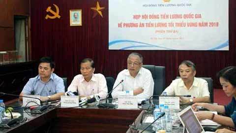 Chốt đề xuất tăng lương 2018 6,5%