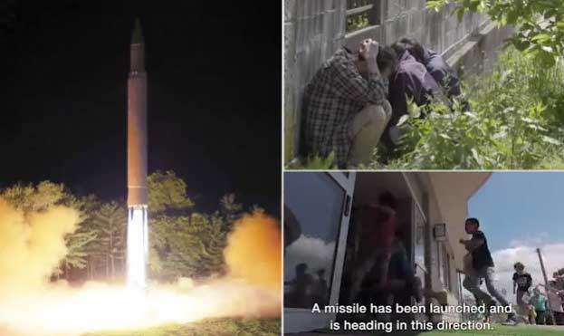 Nhật Bản diễn tập sơ tán tránh tên lửa Triều Tiên