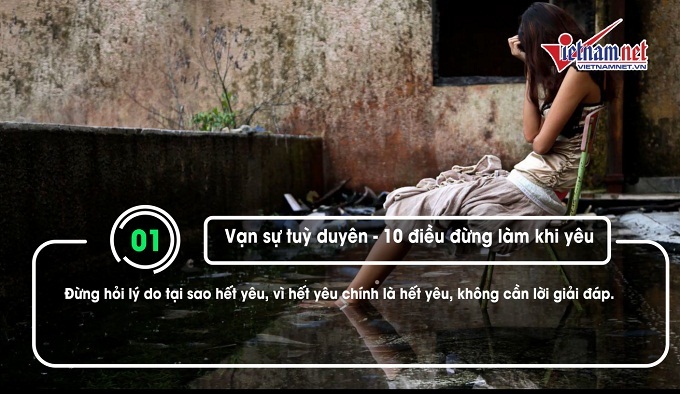 Vạn sự tuỳ duyên: 15 điều đừng làm khi yêu