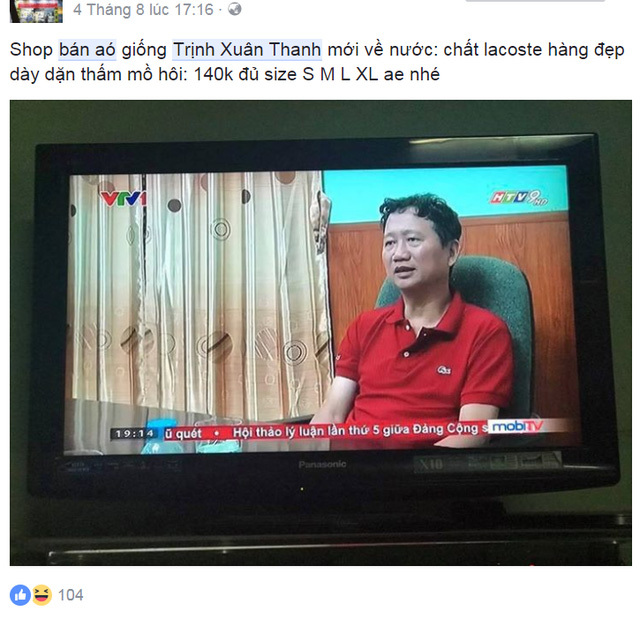 Dân buôn chợ mạng lợi dụng tên Trịnh Xuân Thanh bán hàng