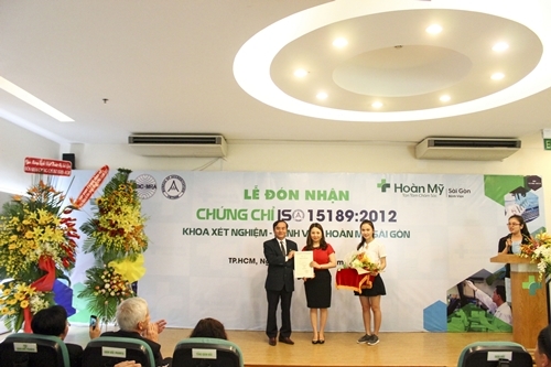 BV Hoàn Mỹ Sài Gòn nhận chứng chỉ quốc tế ISO 15189:2012