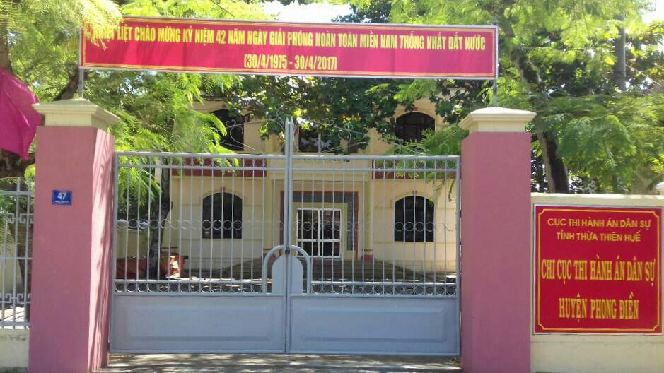 TT-Huế: Một chấp hành viên bị khởi tố