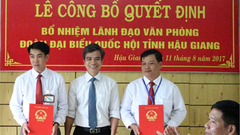 Nhân sự mới tỉnh Hậu Giang, Nghệ An