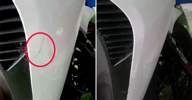 Bí quyết đánh bay vết xước xe máy trong 30 giây