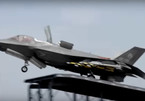 Siêu chiến cơ F-35 'đeo' đầy vũ khí lao dốc cất cánh ngoạn mục