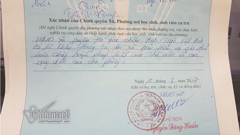 Kỷ luật cán bộ phê 'chưa chấp hành' lên lý lịch sinh viên