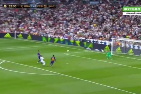 Real Madrid 1-0 Barca: Bóng trúng cột dọc đội khách