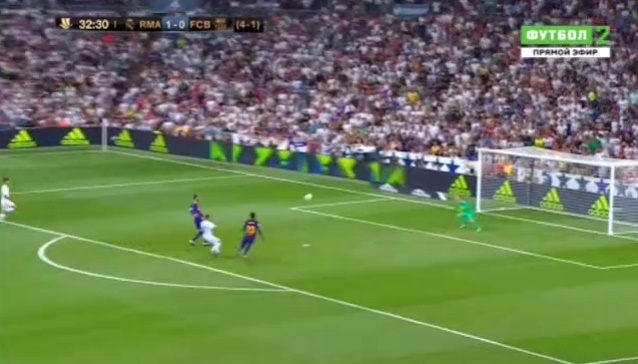 Real Madrid 1-0 Barca: Bóng trúng cột dọc đội khách