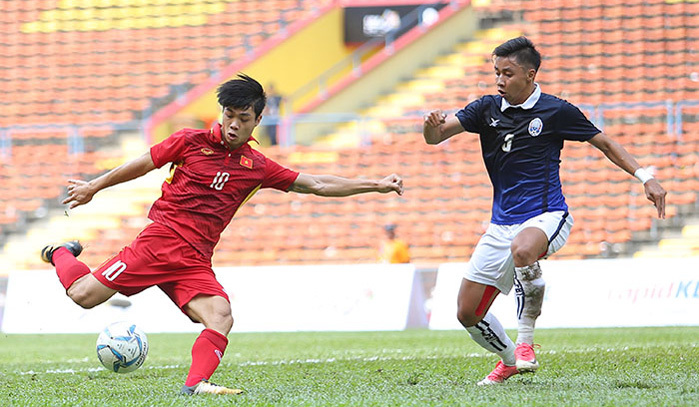 Video bàn thắng U22 Việt Nam 4-1 U22 Campuchia