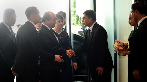 Thủ tướng đến thủ đô Bangkok, Thái Lan