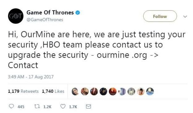 HBO tiếp tục bị hacker chiếm quyền kiểm soát tài khoản mạng xã hội