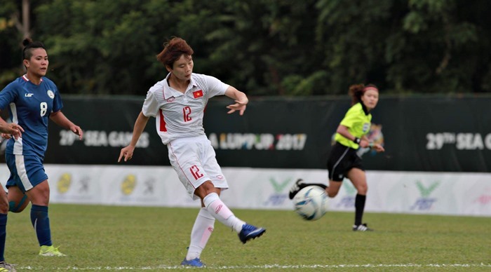 Video bàn thắng nữ Việt Nam 3-0 nữ Philippines