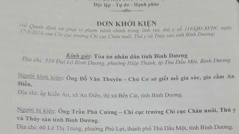 Chi cục Chăn nuôi thắng kiện ông lái heo