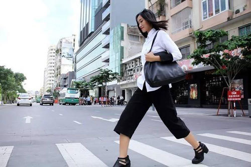 Quần ống rộng - item phối đồ luôn đẹp cho nàng công sở