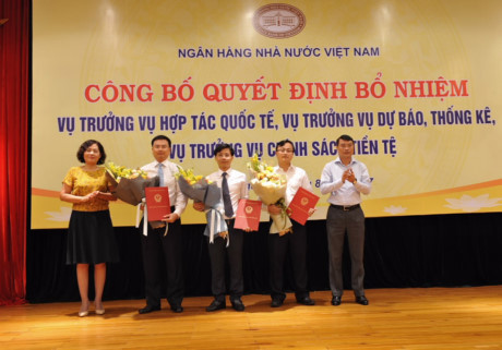 Ngân hàng Nhà nước bổ nhiệm loạt lãnh đạo mới