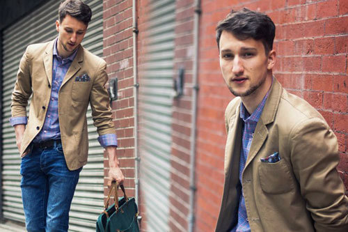 cách phối áo vest nam với quần jean
