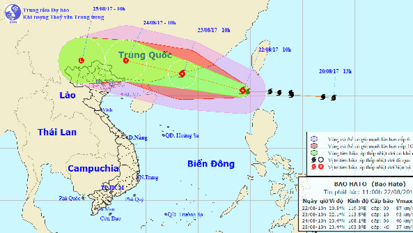 Công điện khẩn về việc chủ động ứng phó với bão Hato