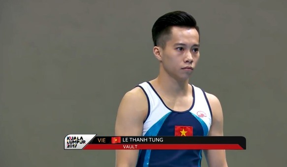 Bài thi giúp Lê Thanh Tùng giành HCV nhảy chống