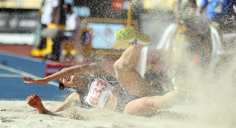 Vũ Thị Mến giành HCV nhảy xa 3 bước