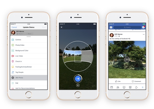 Facebook Có Tính Năng Mới, Chụp Và Đăng Ảnh 360 Độ