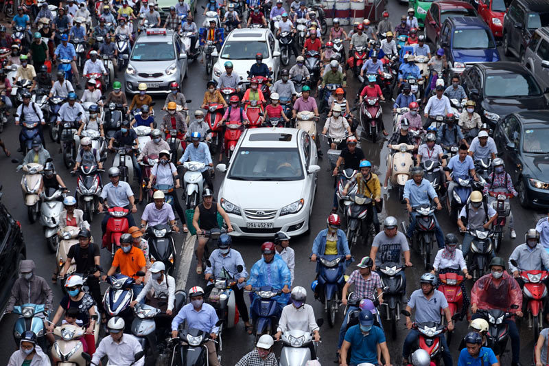 Hà Nội cấm xe máy ở nội thành từ năm 2030