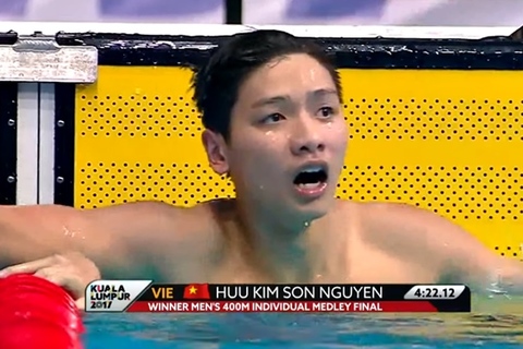 Video kình ngư 15 tuổi Kim Sơn gây địa chấn ở SEA Games