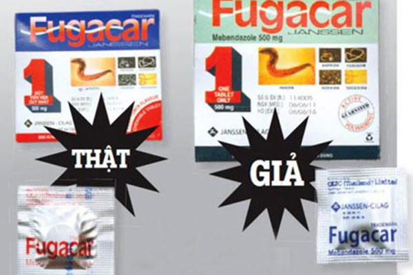 Phát hiện thuốc tẩy giun Fugacar giả
