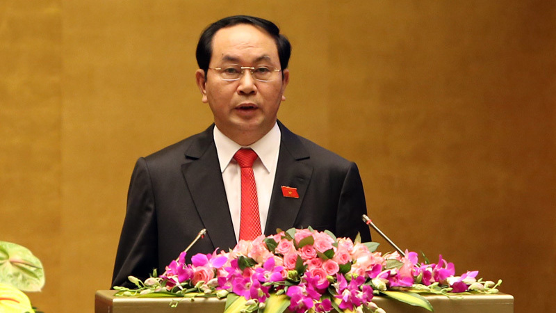 Chủ tịch nước Trần Đại Quang gửi điện mừng tới Tổng thống Moldova