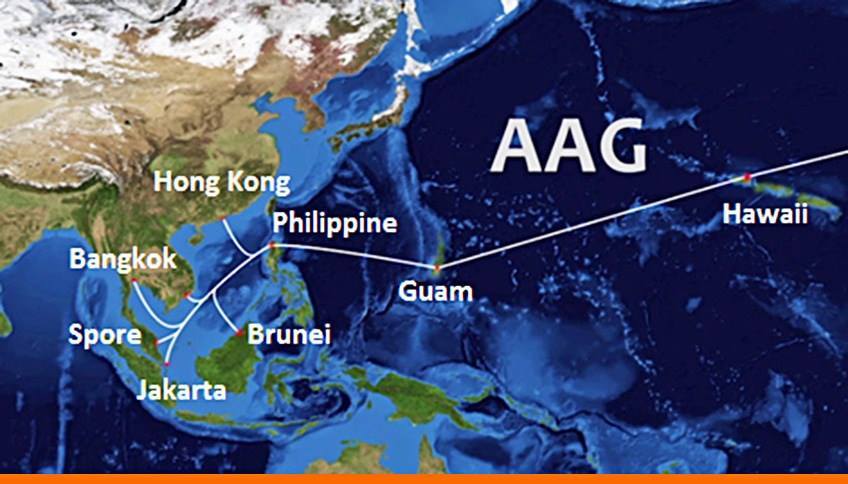 Ba tuyến cáp quang biển AAG, IA và SMW3 cùng gặp sự cố