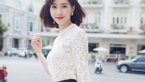 Cô nàng công sở tóc ngắn kết hợp thời trang công sở