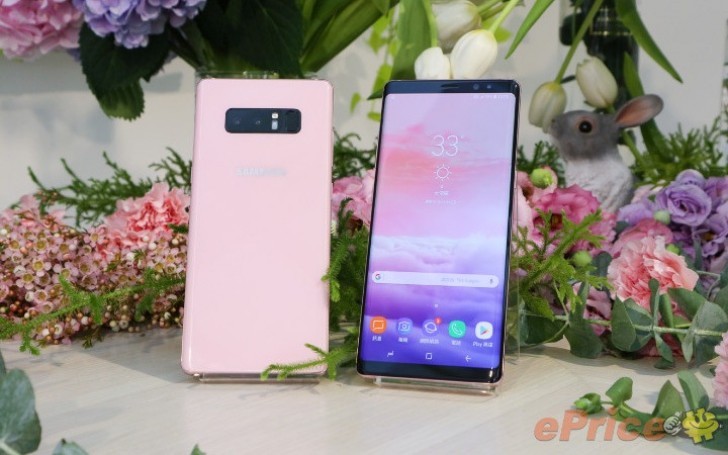 Galaxy Note8 màu hồng vừa ra mắt tại Đài Loan