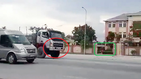 Nghệ An: Vun vút ngược chiều trước trạm CSGT