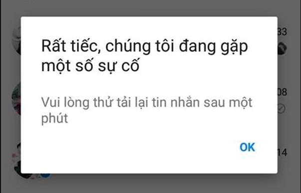 Nhiều người dùng Việt không thể nhắn tin bằng Facebook Messenger