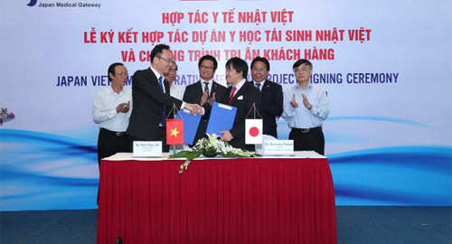 Ký kết hợp tác Dự án Y học tái sinh Nhật - Việt