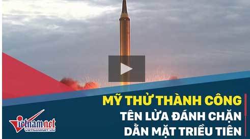 Mỹ thử tên lửa đánh chặn 'dằn mặt' Triều Tiên