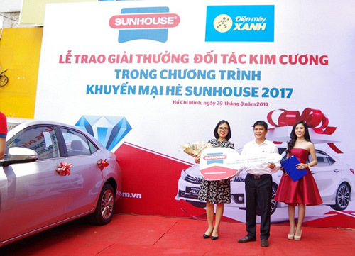 Điện máy Xanh trở thành đối tác kim cương của Sunhouse