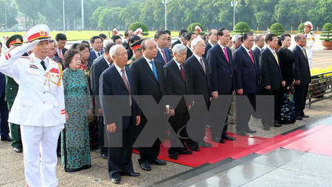 Lãnh đạo Đảng, Nhà nước viếng Chủ tịch Hồ Chí Minh