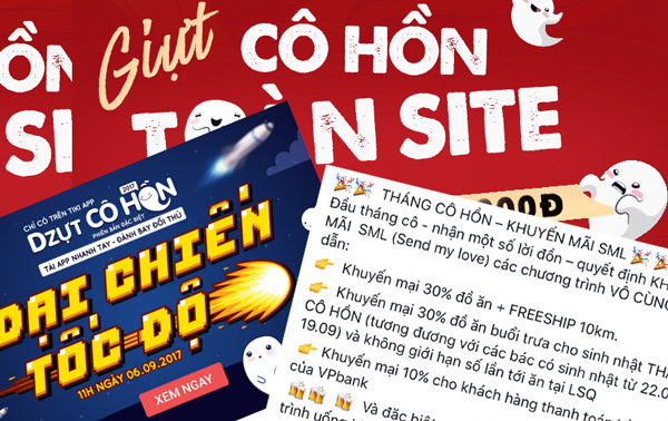 Cúng khách hàng, 'giựt cô hồn' khuyến mãi