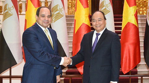 Thủ tướng tiếp Tổng thống Ai Cập